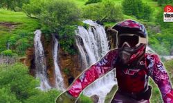 Motokroscuların Kamerasından Erzincan'ın Saklı Cenneti Konarlı Şelalesi
