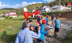 Refahiye'deki Hasta Hava Ambulansıyla Hastaneye Ulaştırıldı