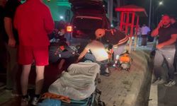 16 yaşındaki Motosiklet Sürücüsü Aracın Altında Sıkıştı