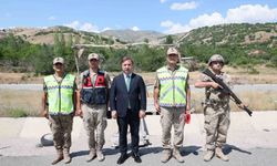 Vali Aydoğdu'dan jandarma personeline asayiş noktasında ziyaret