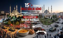 15 Temmuz Ruhuna Ulu Camii'de Saf Tutulacak