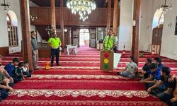 Refahiye'de öğrencilere trafik güvenliği eğitimi verildi