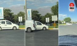 Kadın Sürücü Trafiği Alt Üst Etti