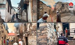 Kemaliye Kışlacık Köyünde Yangın: 8 Ev Zarar Gördü