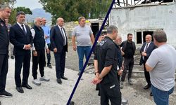 Yangın Sonrası Hasar Yerinde İncelendi
