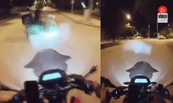 Erzincan'da İki Motosikletin Çarpışma Anı Kask Kamerasına Yansıdı