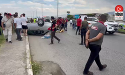 Yeni Sanayi Girişinde Feci Kaza; 2 Yaralı