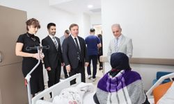 Vali Aydoğdu, hastanede tedavi gören hastaları ziyaret etti