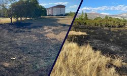 Erzincan'da Anız Yangını Büyümeden Söndürüldü