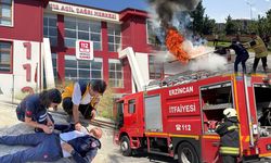 112’de Yangın Tatbikatı Gerçeği Aratmadı
