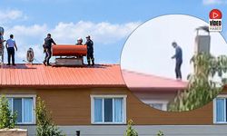 Tercan’da Çatıya Çıkan Kişi İkna Edilerek İndirildi