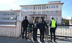 Erzincan'da okul çevrelerinde güvenlik denetimi yapıldı