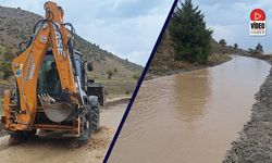 Çağlayan’da Yağışın Etkisiyle Sulama Kanalları Taştı