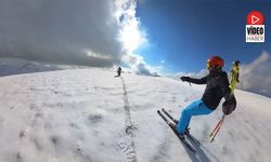 Erzincan Ergan Dağı'nda Sezonun İlk Kayağı Yapıldı