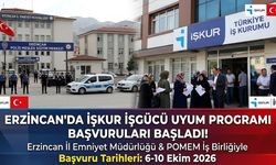 Erzincan’da İŞKUR İşgücü Uyum Programı Başvuruları Başladı