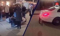 İki Motosiklet ve Otomobil Kavşakta Çarpıştı