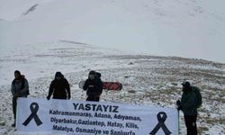 Depremde hayatını kaybedenler anısına tırmanış