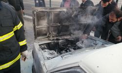 Erzincan’da otomobil yangını