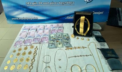 Altın hırsızları polisten kaçamadı