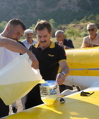 Uçağı İle Geldiği Köyünden Yine Uçağı İle Ayrıldı