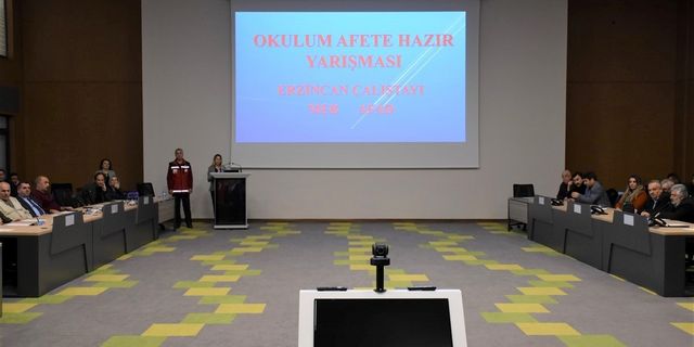 Erzincan’da “Okulum Afete Hazır Yarışması Çalıştayı” düzenlendi