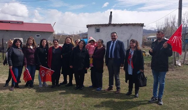 Çağlayan CHP Adayı Çetin Çay Belde Halkına Projelerini Anlatıyor