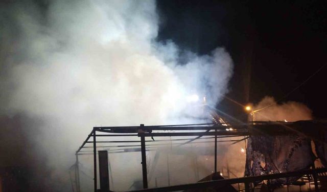 Sancaktepe’de ahır ve kümes alev alev yandı: 30 tavuk telef oldu
