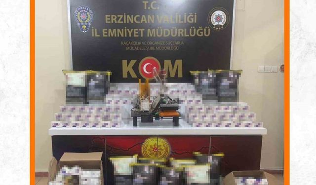 Sigara İmalathanesi Olarak Kullanılan İkamete Operasyon Düzenlendi