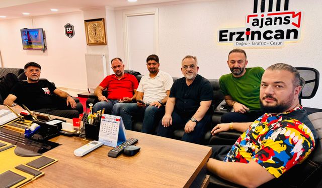 Erzincanspor Yönetiminden Ajans Erzincan’a Ziyaret