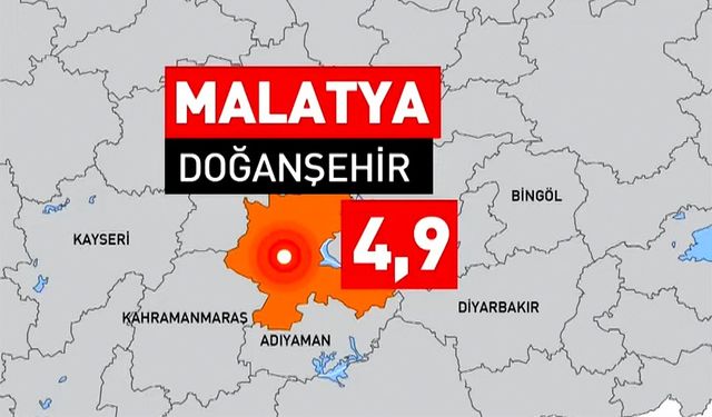 Malatya’da 4.9 Büyüklüğünde Deprem