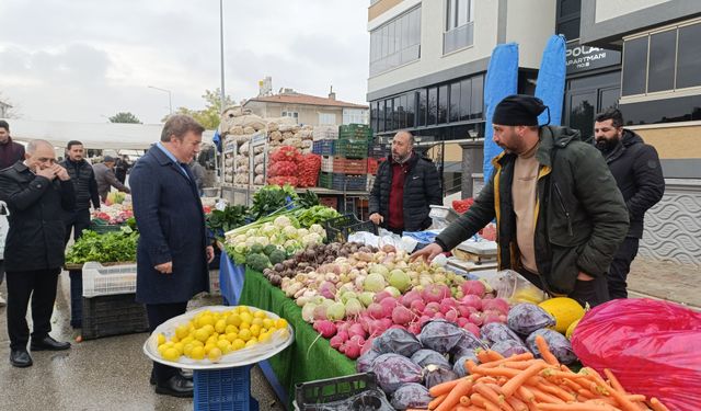 Vali Aydoğdu’dan Pazar Ziyareti