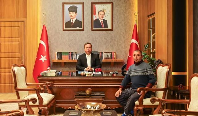 Vali Aydoğdu Gönül Adamı Alacalı Aşır’ı Misafir Etti