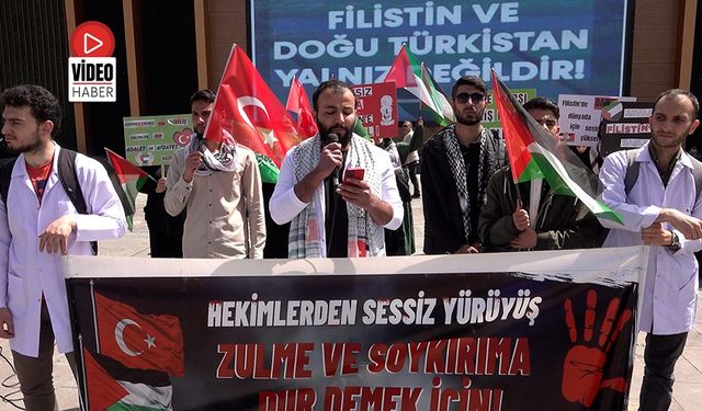 Hekimlerden Sessiz Yürüyüş; “Zulme ve Soykırıma Dur Demek İçin”