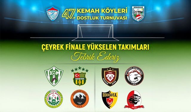 Kemah Köyleri Dostluk Turnuvasında Çeyrek Final Heyecanı