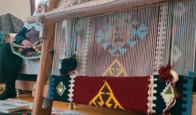 84 Yaşında Cengerli Kilimini Dünyaya Tanıtıyor
