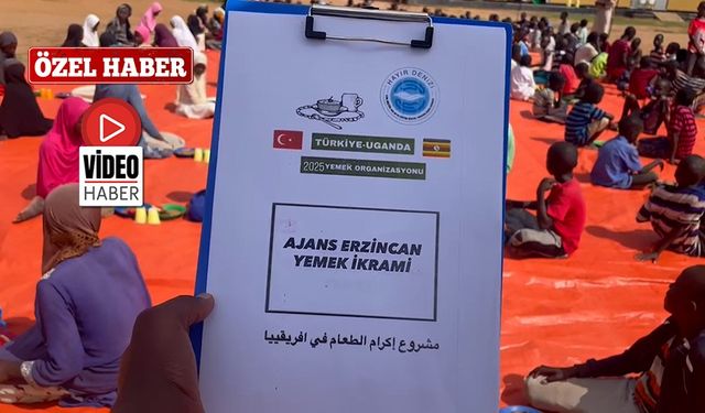 Ajans Erzincan’dan Uganda’da 200 Yetim Çocuğa Yemek İkramı
