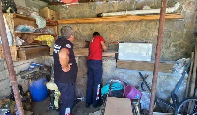 Boruya Sıkışan Yavru Kediyi İtfaiye Kurtardı