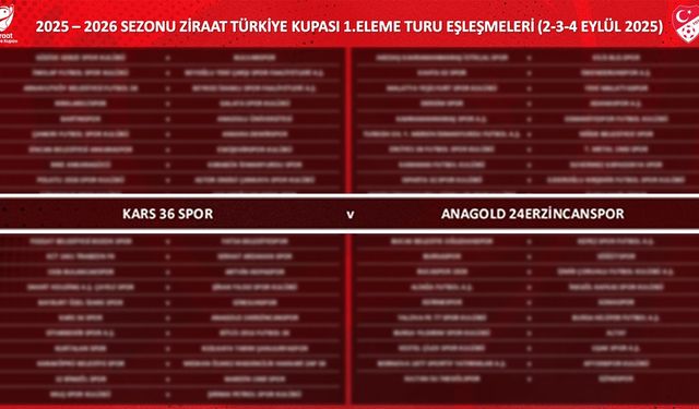 Ziraat Türkiye Kupasında Rakibimiz Kars 36 Spor Oldu