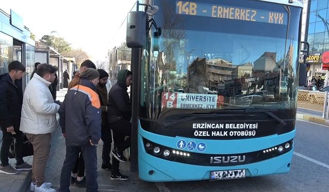 Erzincan’da Öğrencilere Ulaşım Desteği