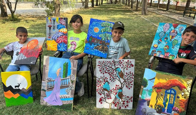 Altınbaşak’ta Çocuklara Hem Spor Hem de Sanat Desteği