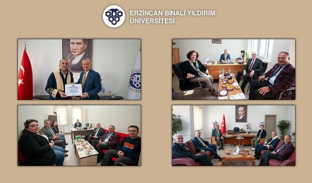 Prof. Dr. Levent, Yeni Profesör ve Doçentleri Ziyaret Ederek Tebrik Etti