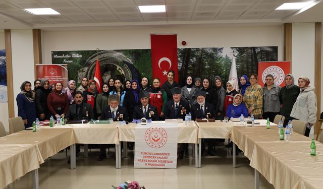 Şehit Yakınları ve Gaziler, Erzincan Kız Yurdu Öğrencileriyle Buluştu