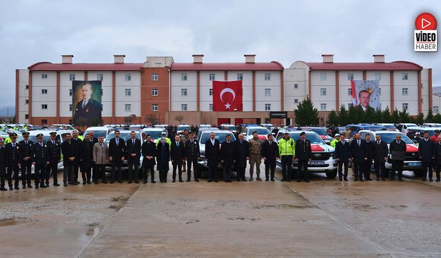 Erzincan’da Güvenlik Güçlerine 122 Yeni Araç Teslim Edildi
