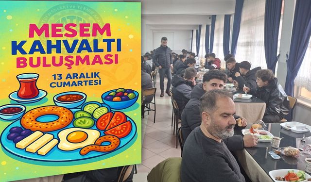 Öğrenciler ve Öğretmenler Kahvaltı Etkinliğinde Buluştu