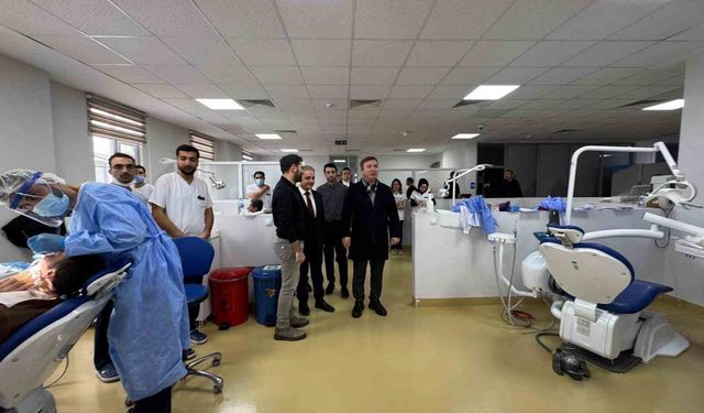Vali Aydoğdu'dan Ağız ve Diş Sağlığı Hastanesi'ne Ziyaret