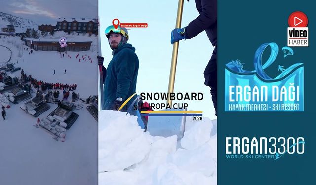 Ergan Dağında “Snowboard Cross Europa Cup 2026” Şampiyonası