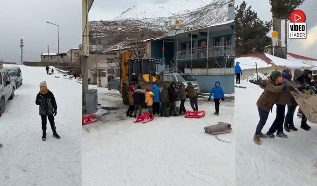 Çocuklar Kepçe Operatörünü İkna Edemedi