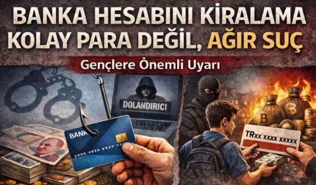 Hesap Kiralama Kolay Para Değil "SUÇ"