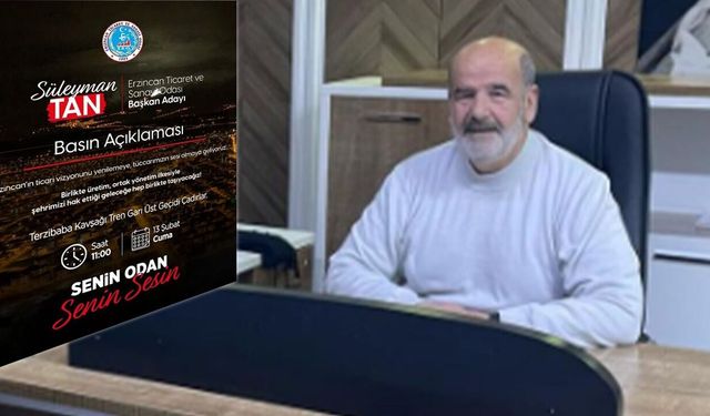 Süleyman Tan TSO Başkanlığı İçin Adaylığını Açıklayacak