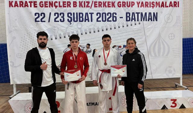 Karate’de Erzincan Rüzgârı: 2 Altın, 2 Gümüş, 3 Bronz
